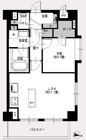 リシェ駒場東大前-間取り