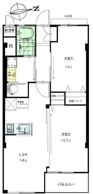 代々木第2コーポラス-間取り