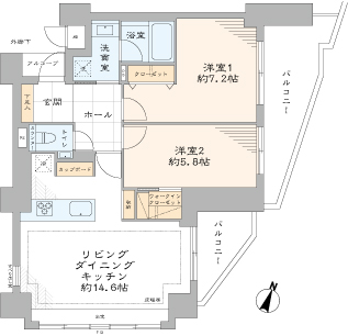 クレッセント渋谷神泉-間取り