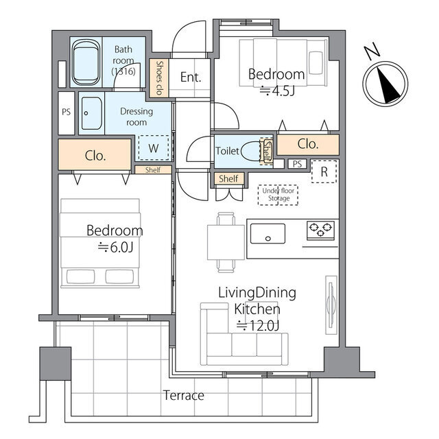 ザ・パームス代々木-間取り