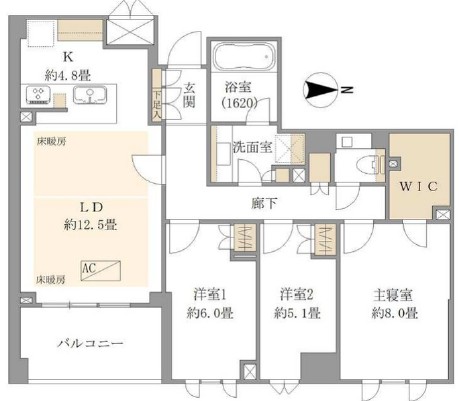 パークコート渋谷大山町ザ・プラネ（清邸）-間取り