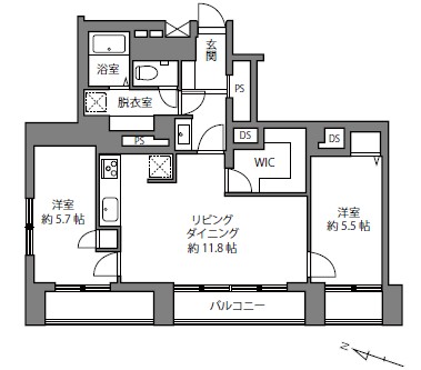 秀和松濤レジデンス-間取り