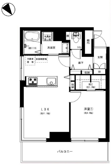 北参道ダイヤモンドパレス-間取り