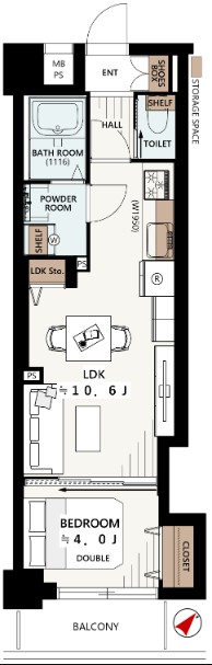 グランドパーク代々木-間取り
