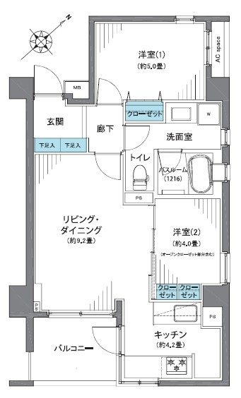 ブランクレア代々木公園-間取り