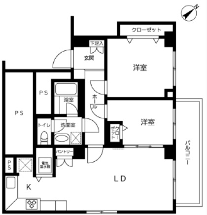 元代々木ペアシティ-間取り