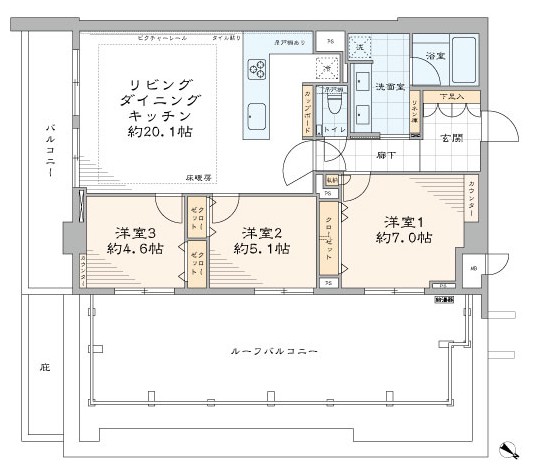 藤和シティホームズ代々木Ⅱ-間取り