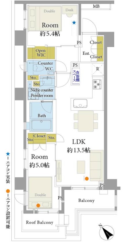 オープンレジデンシア代々木上原-間取り