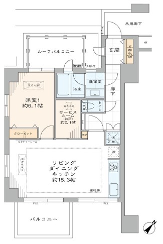 グランスイート神宮前-間取り