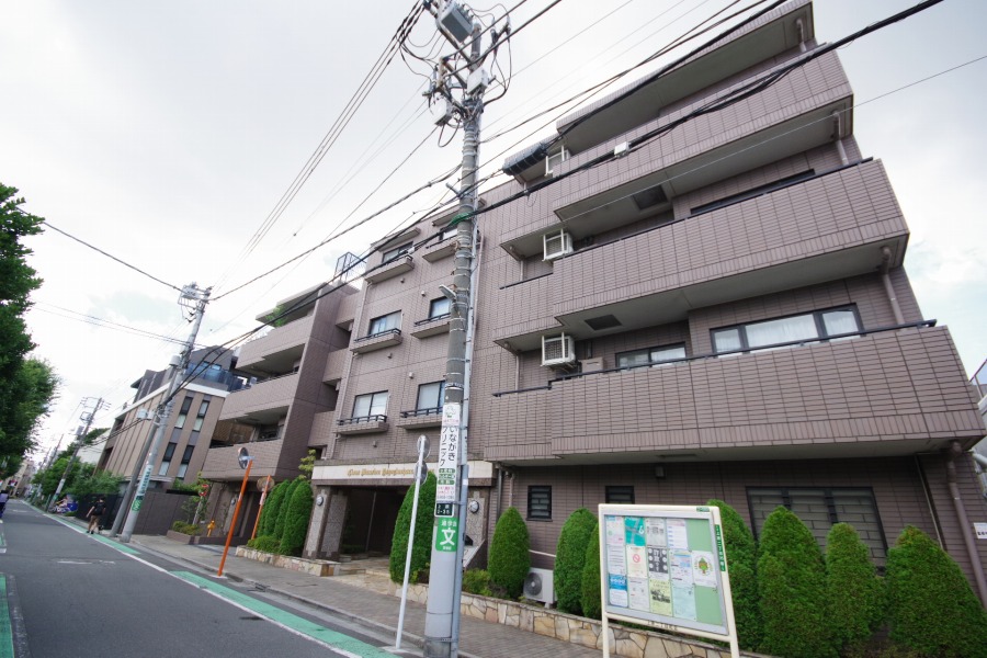 ライオンズマンション代々木上原ガーデン外観キャッチ