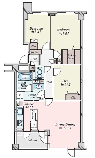 東急ドエル・アルス代々木参宮橋-間取り