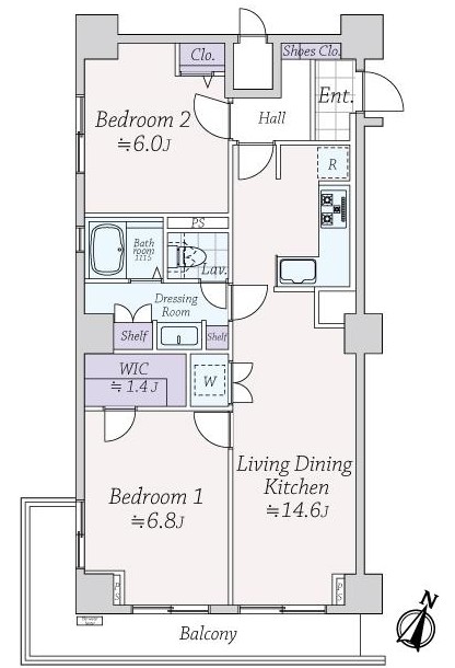 松濤パークハウス-間取り