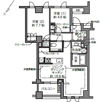 プラウド上原-間取り