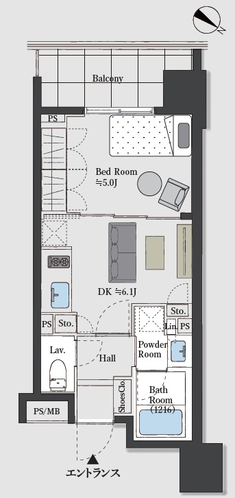 ライオンズアイル渋谷松濤-間取り