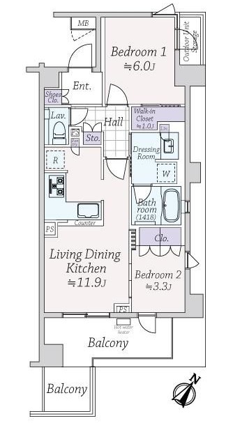 ザ・グランツ代々木参宮橋-間取り