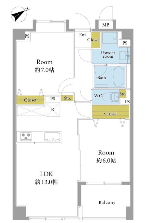 マートルコート代々木公園-間取り