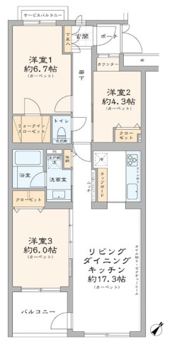 フェアロージュ代々木-間取り